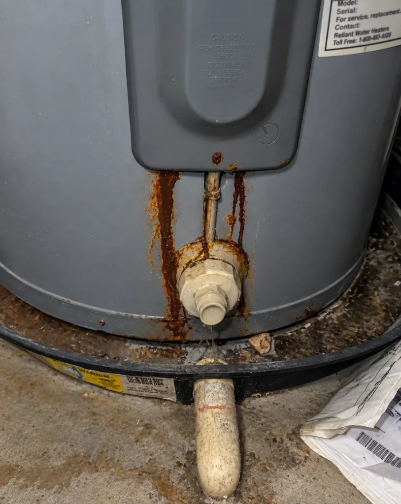 Before-our-service-Leaking-water-heater